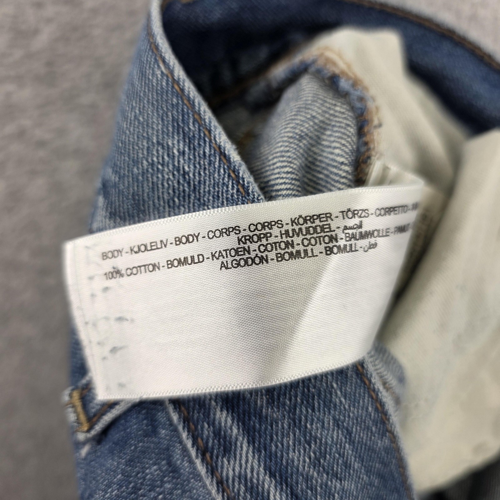 Ariat M2 Jeans Mens 36×32 Blue Relaxed Bootcut Light Wash Denim Cowboy