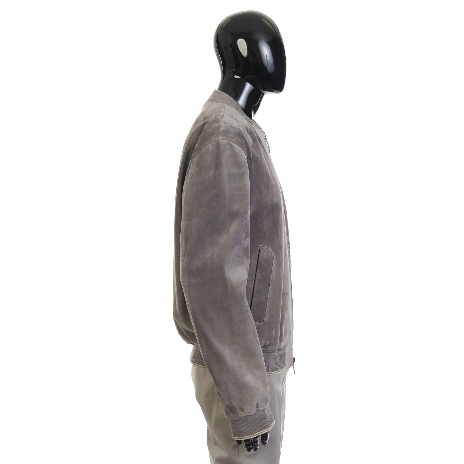 BRETT JOHNSON 4200$ Suede Bomber Jacket
