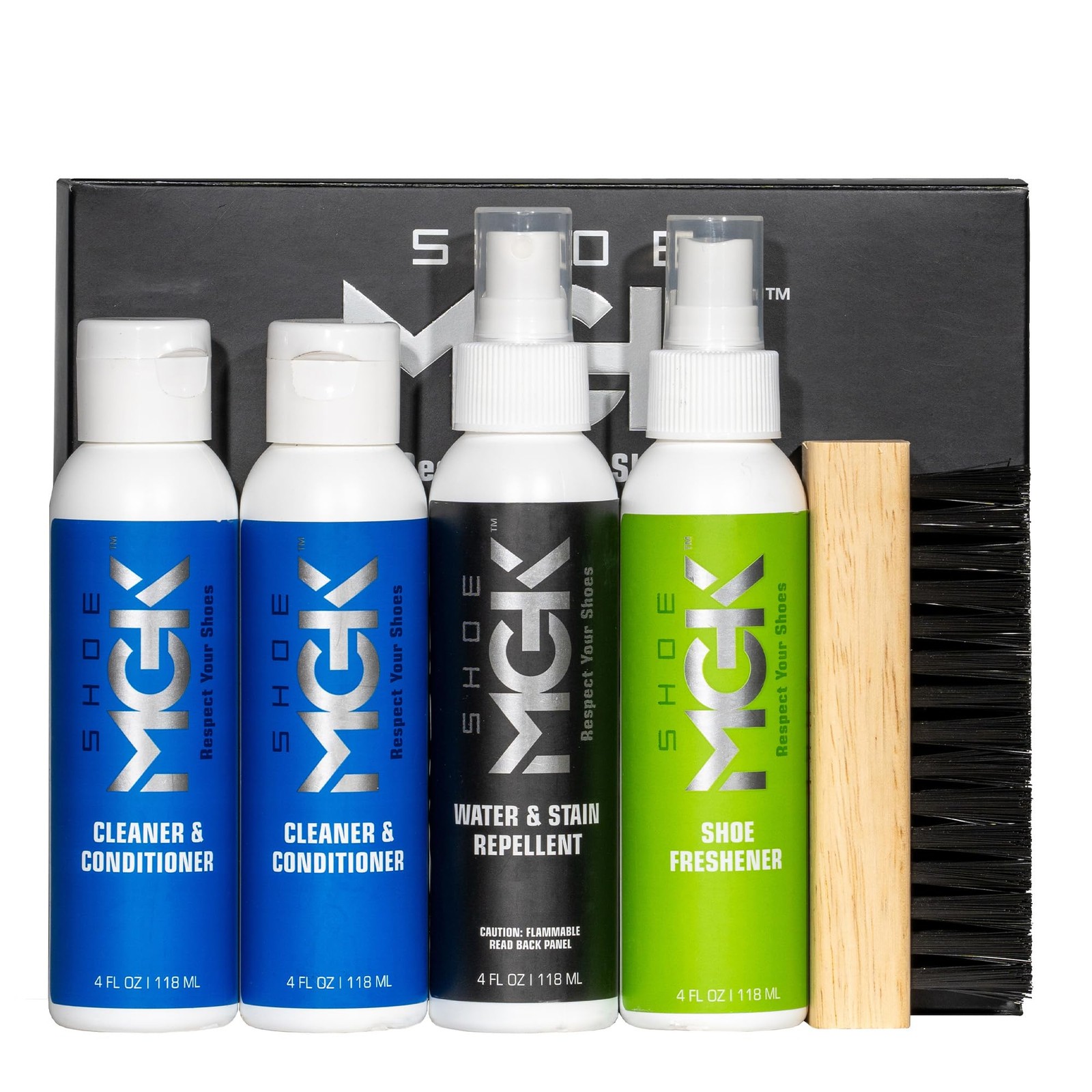 Shoe Cleaner Water Stain Protect Kit Leather Dress Sneakers Revitalize Shield Fr