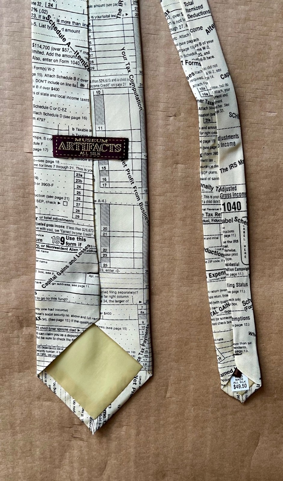 2 Museum Artifacts all Silk Men’s Neck Ties Scientist Accountant