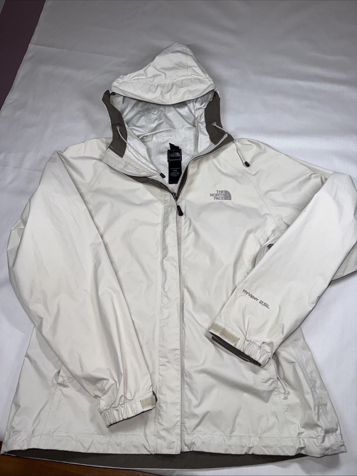 The North Face Hyvent 2.5L W/Hood Full Zip Rain Wind Jacket Women’s Size Medium