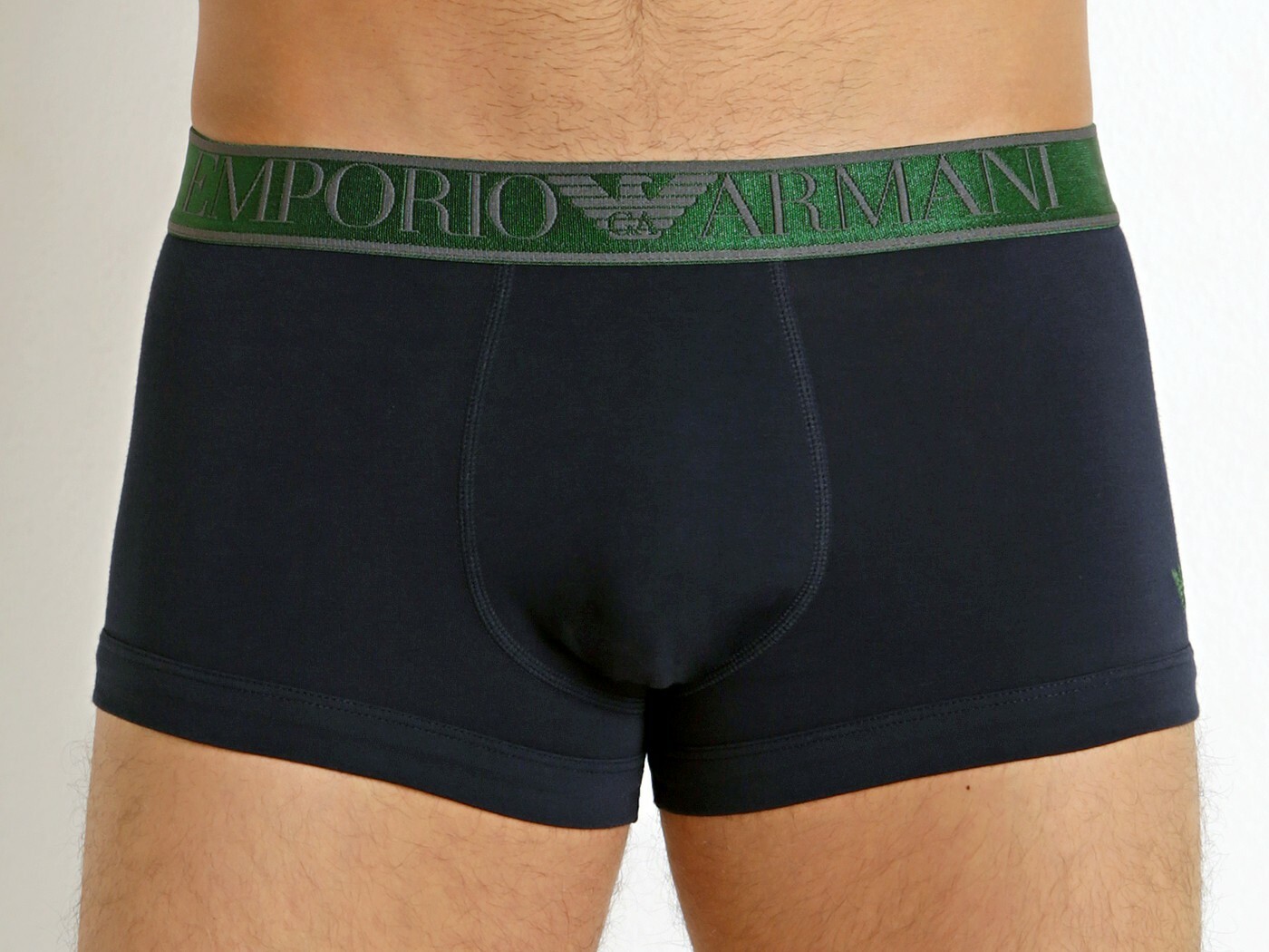 EMPORIO ARMANI LOGO BAND TRUNK Boxer Shorts Cotton Blend New