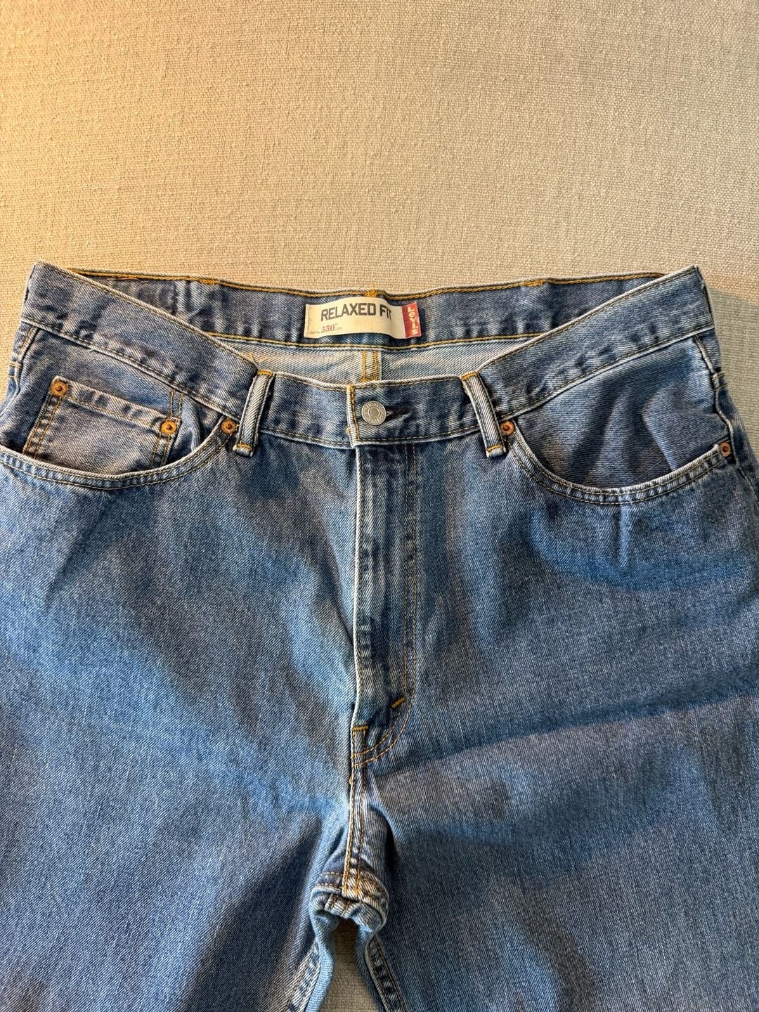 Levi’s 550 Relaxed Fit Jeans Blue Medium Wash 38×34
