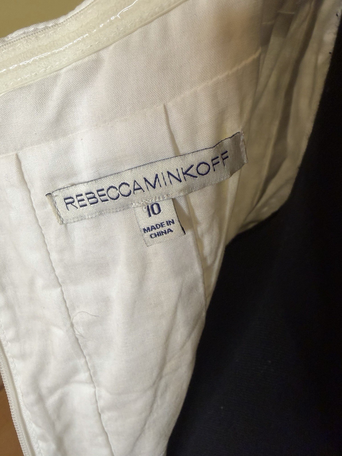Vintage Rebecca Minkoff White Eyelet Bustier Mini Dress, Size 10