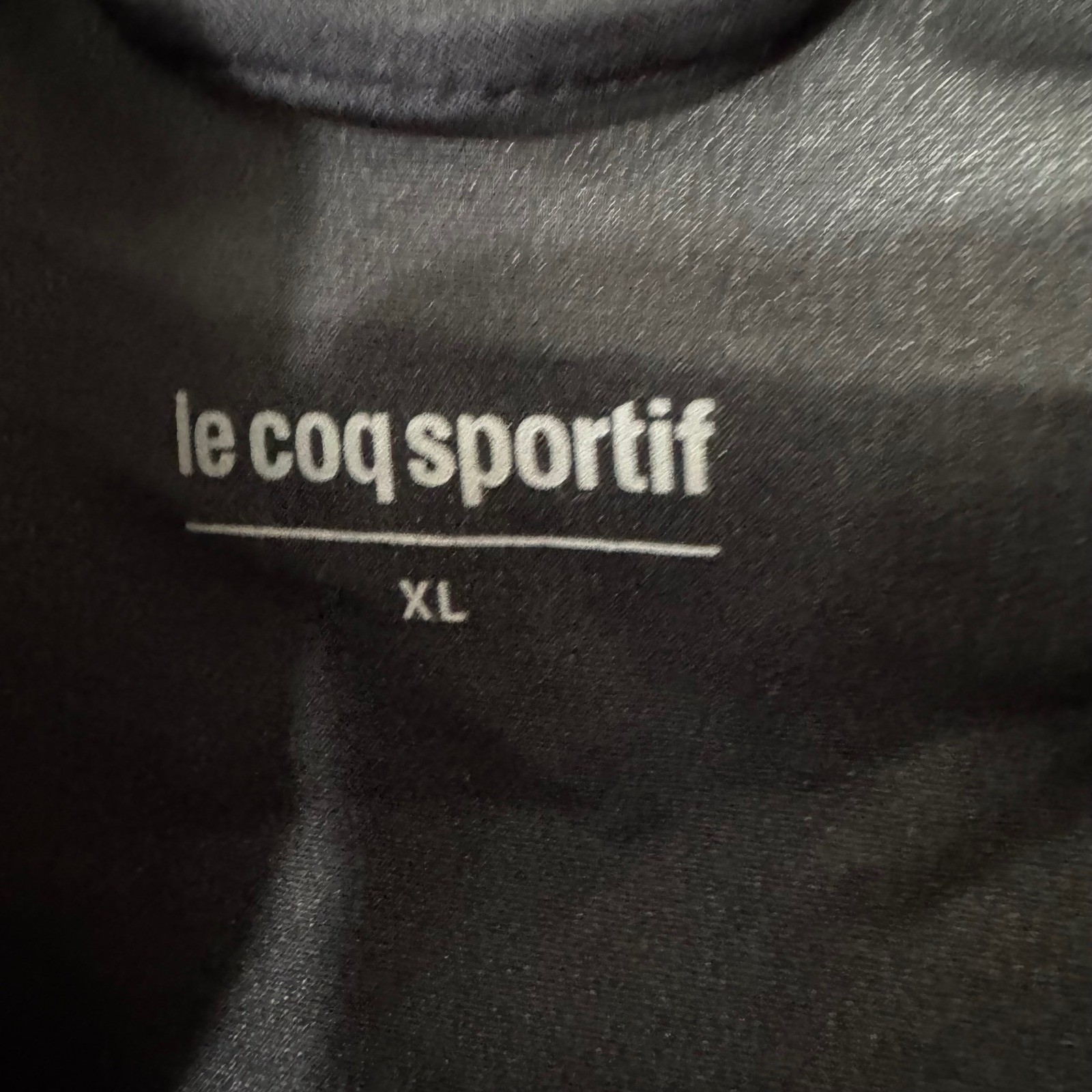 Le Coq Sportif Ermilos Black Outdoor Jacket Mens XL Sportswear Outerwear