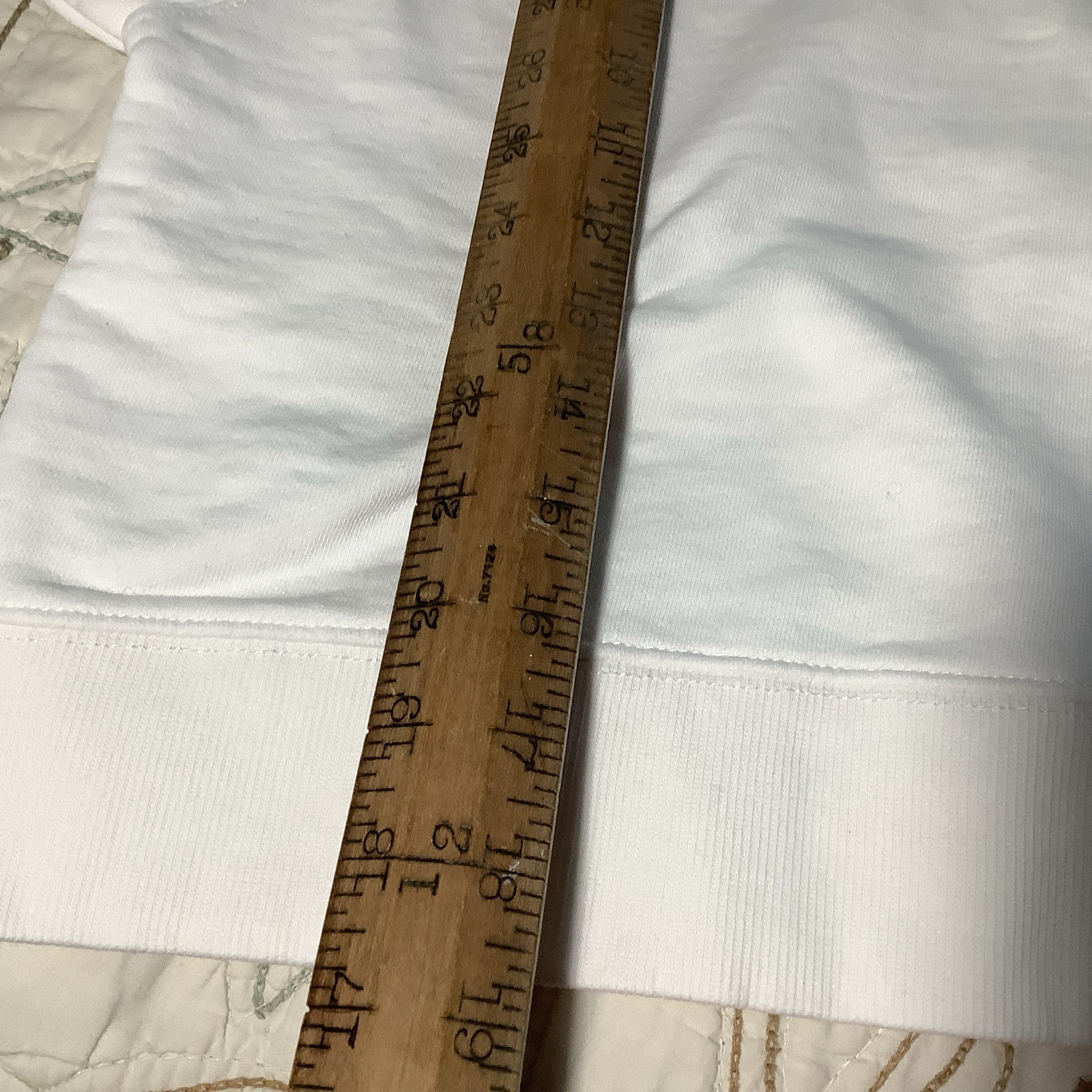 Zara Hoodie White 13-14 Cm 164 Sweatshirt Long Sleeve 100% Cotton Knit VGC