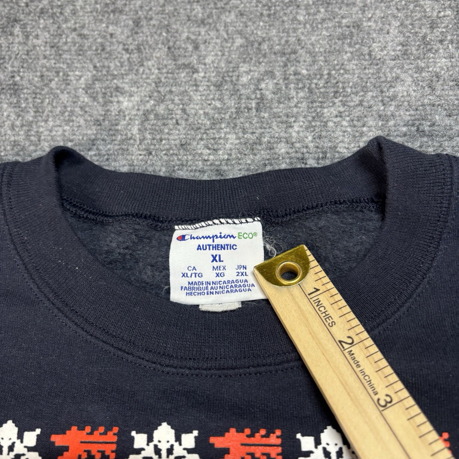 Auburn University Champion Eco Fleece Christmas Sweatshirt Men’s XL NCAA Tigers