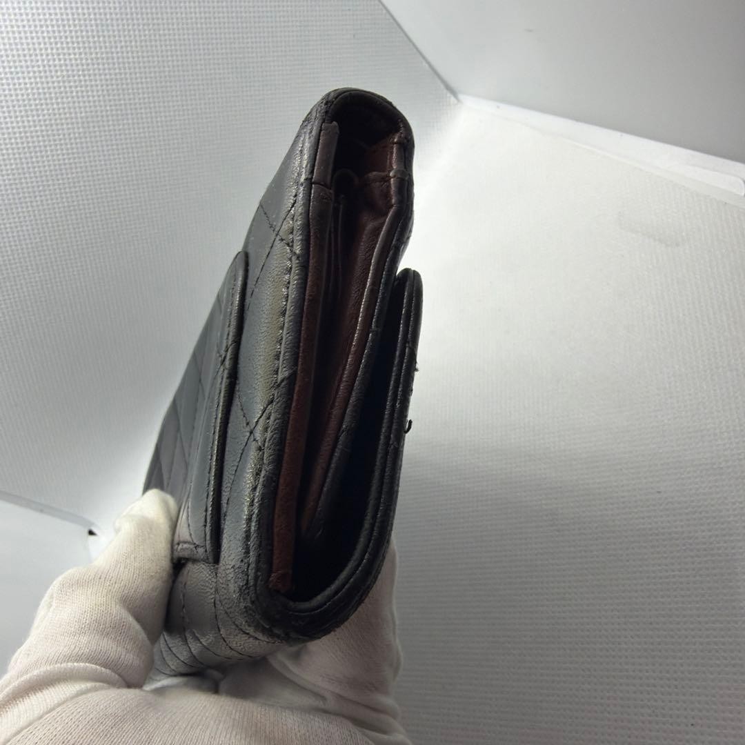 CHANEL Matelass Folded Wallet Black