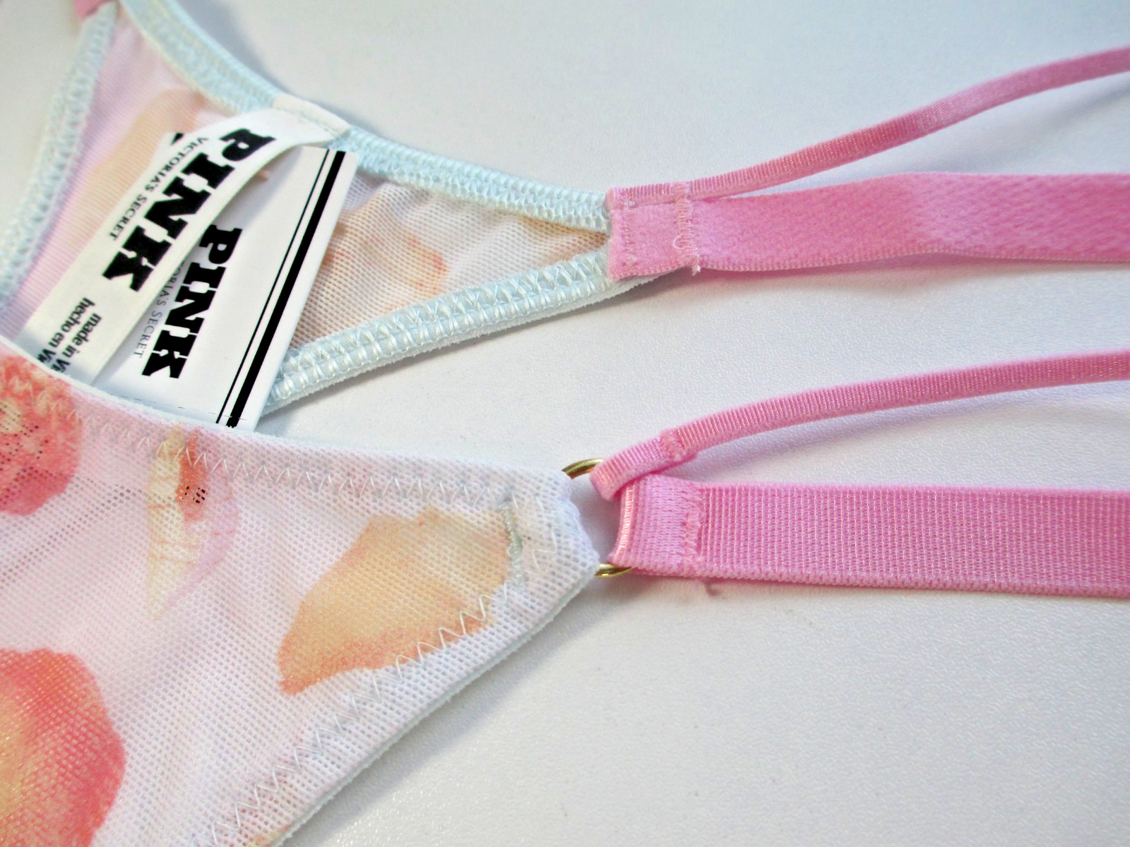 VICTORIA’S SECRET PINK Micro Thong Panty S M L XL Pink NWT Strappy VS Seashells