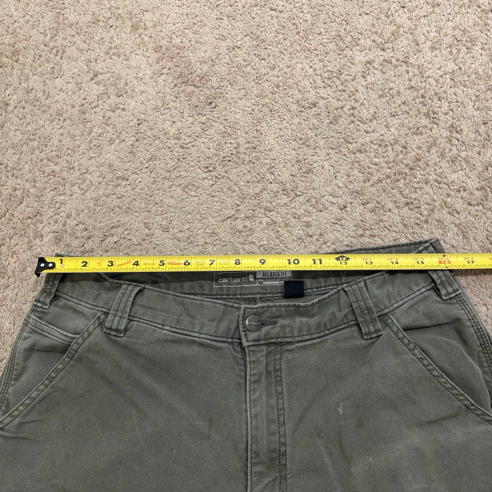 Carhartt Double Knee Workwear Pants Men’s 32×30 Green Carpenter Y2K 102802-217