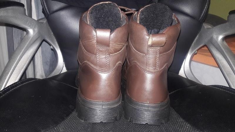 Men Ecco Boots Brown Leather 42