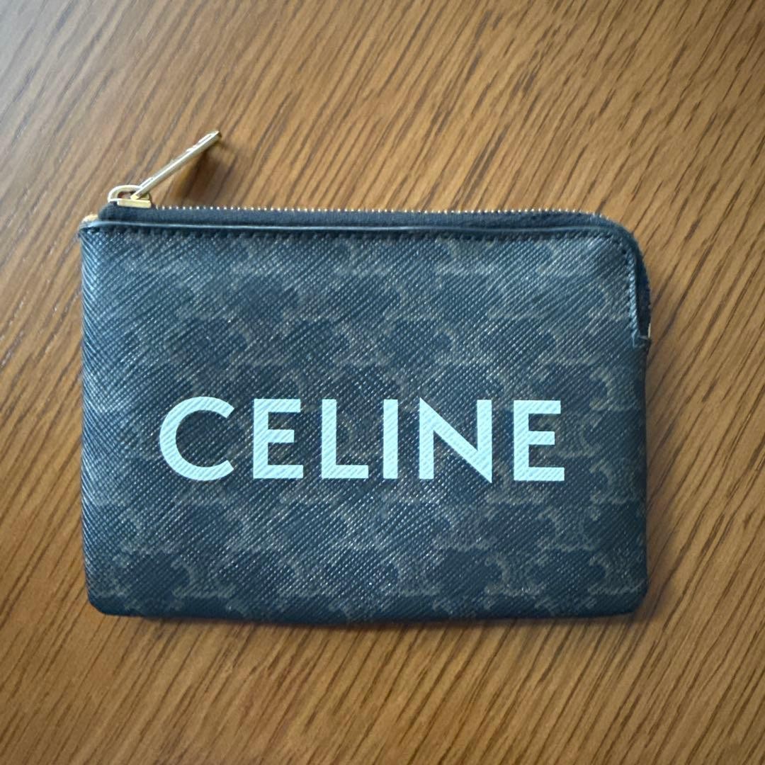 CELINE logo coin case Celine Triomphe