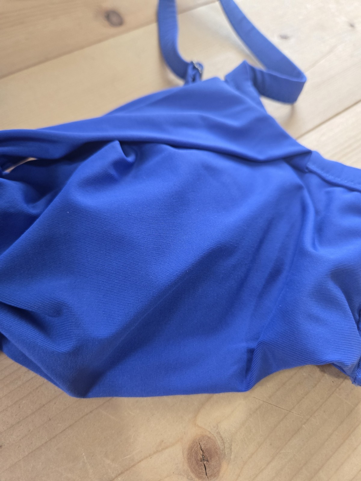 Athleta Womens Underwire Bikini Bra Top 34b/c High Waist Bottom Medium Royal…