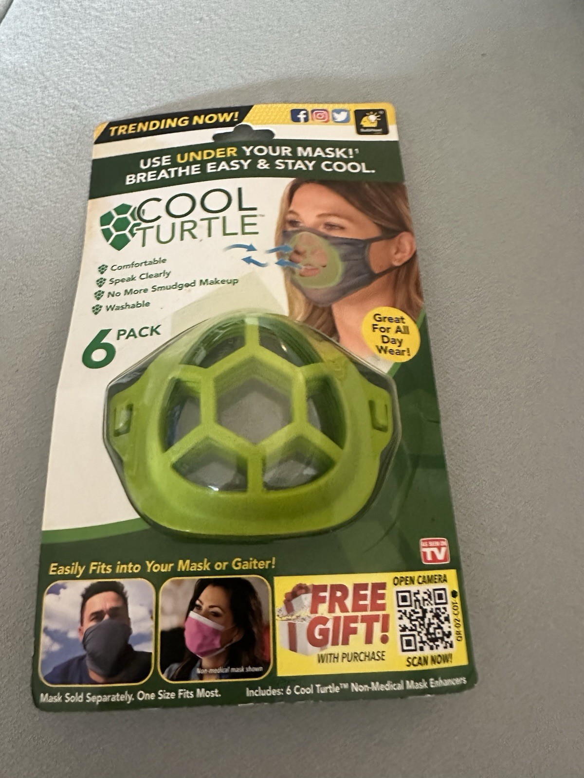 Bulbhead Cool Turtle Cool Turtle Mask Enhancer – Pack of 6