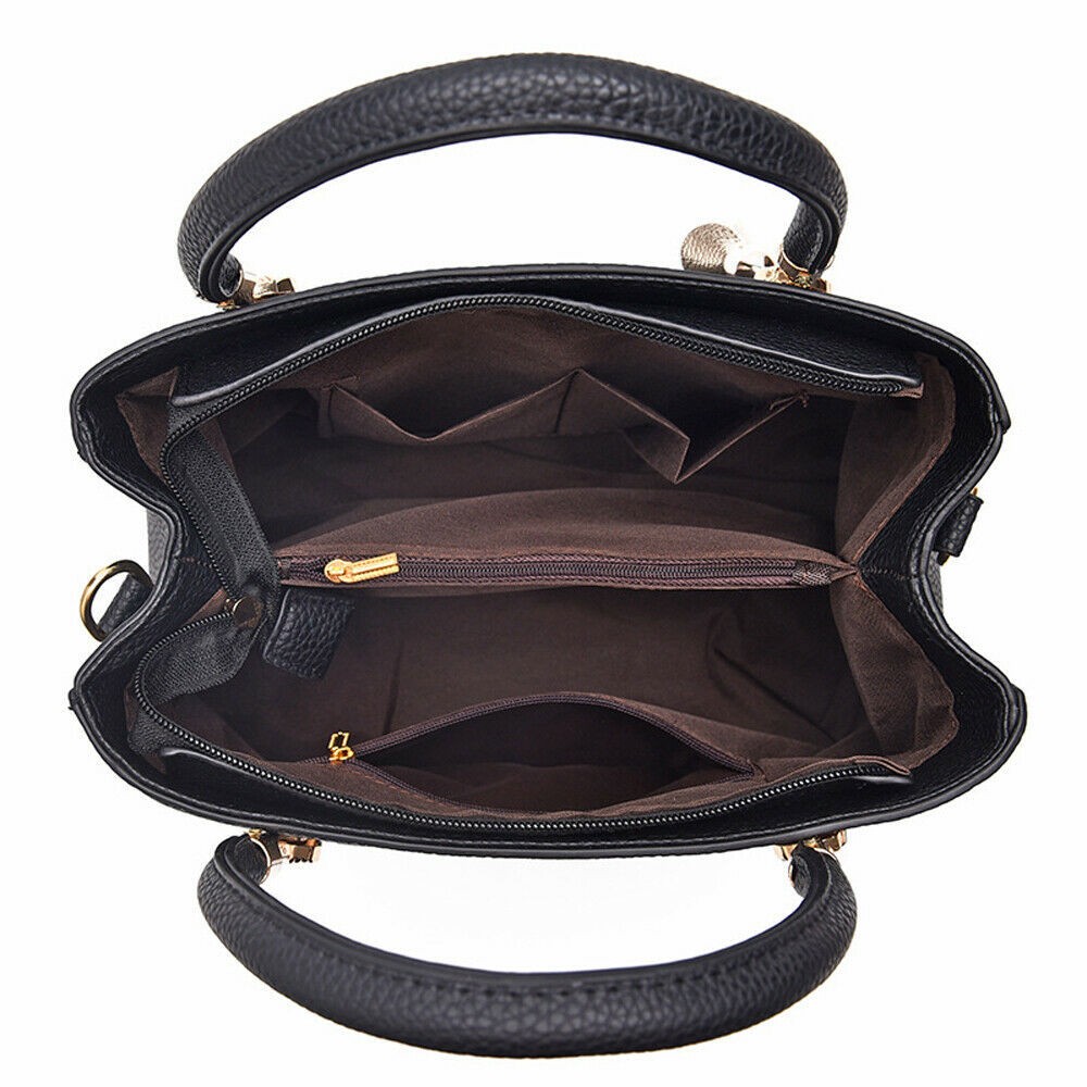 Women Large Leather Handbags Shoulder Bag Tote Purse Messenger Satchel Crossbody