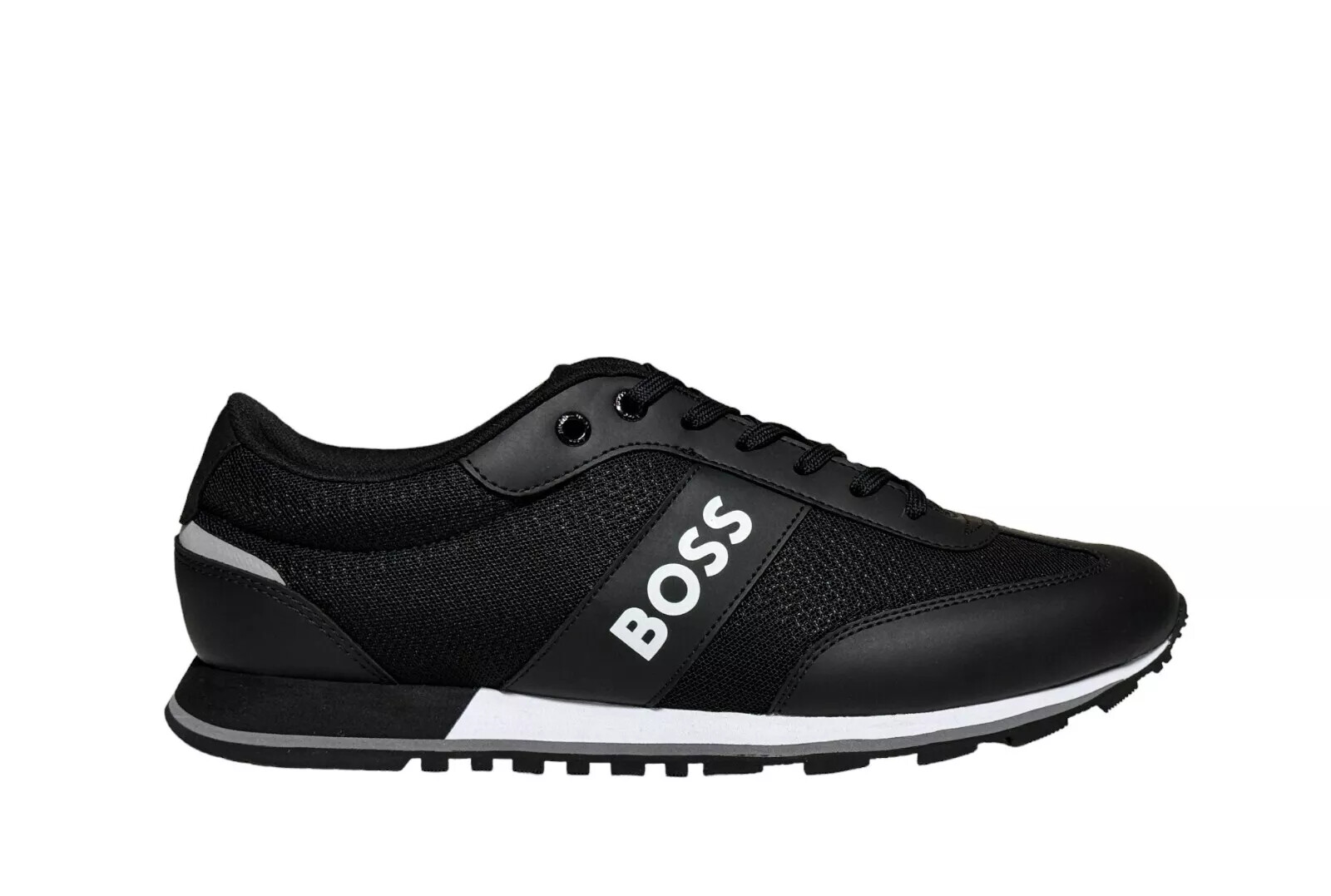 HUGO BOSS $199 Men’s PARKOUR RUNN MEMX Sneakers Casual Shoes AUTHENTIC NEW BLACK