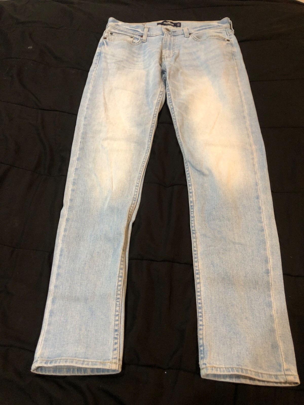 HOLLISTER Epic Flex Skinny Light Wash Blue Denim Jeans Men’s Size W 29 L 32