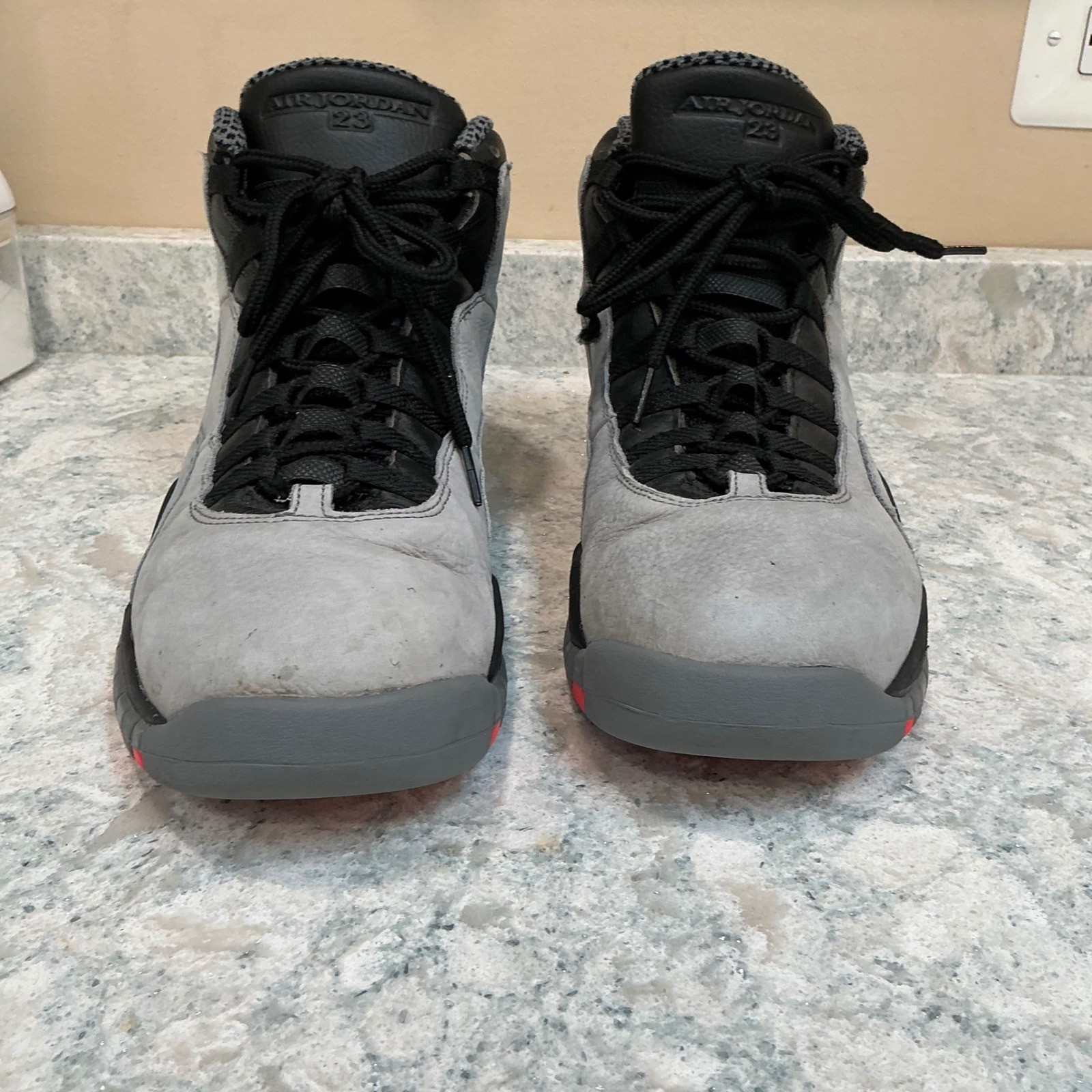 Jordan Shoes Air Jordan 10 Retro 14 Cool Grey Infrared Black 310805-023 Mens
