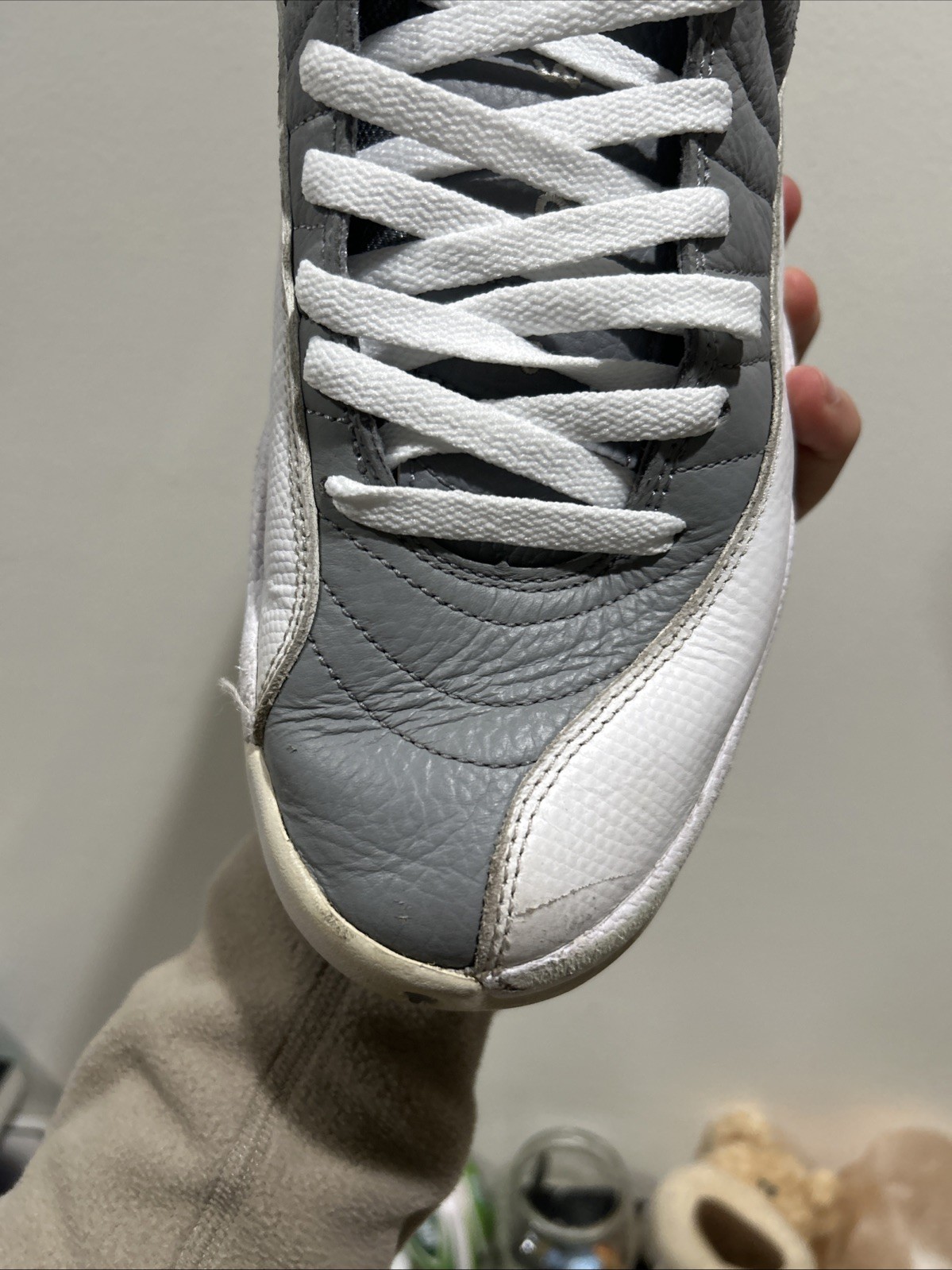 Size 9.5 Men’s Air Jordan 12 Stealth Gray White CT8013-015 2022