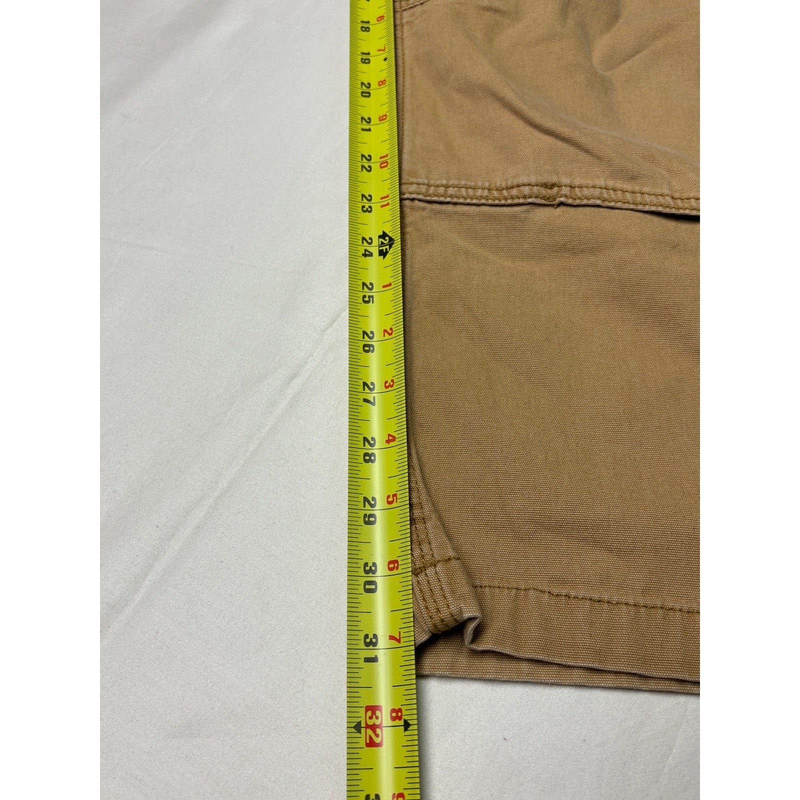 Carhartt Cotton Canvas Pants Men’s 44×32 Double Knee Front 102802-918 Brown Tan