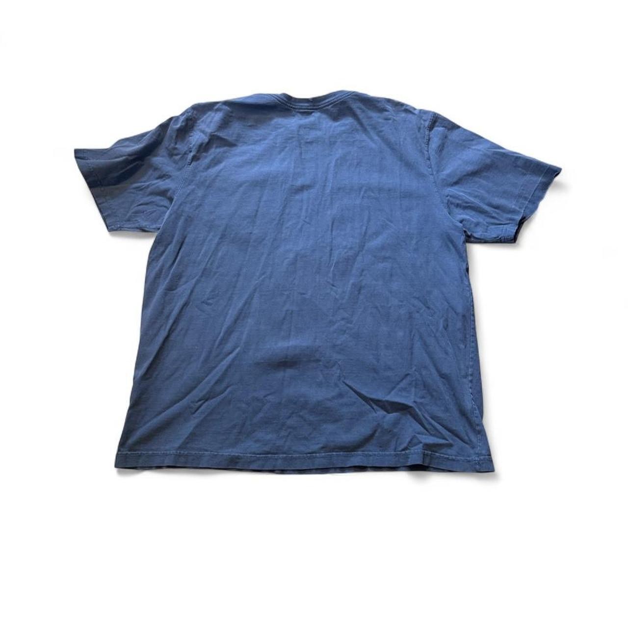 American Vintage Men’s Navy and Blue Tshirt