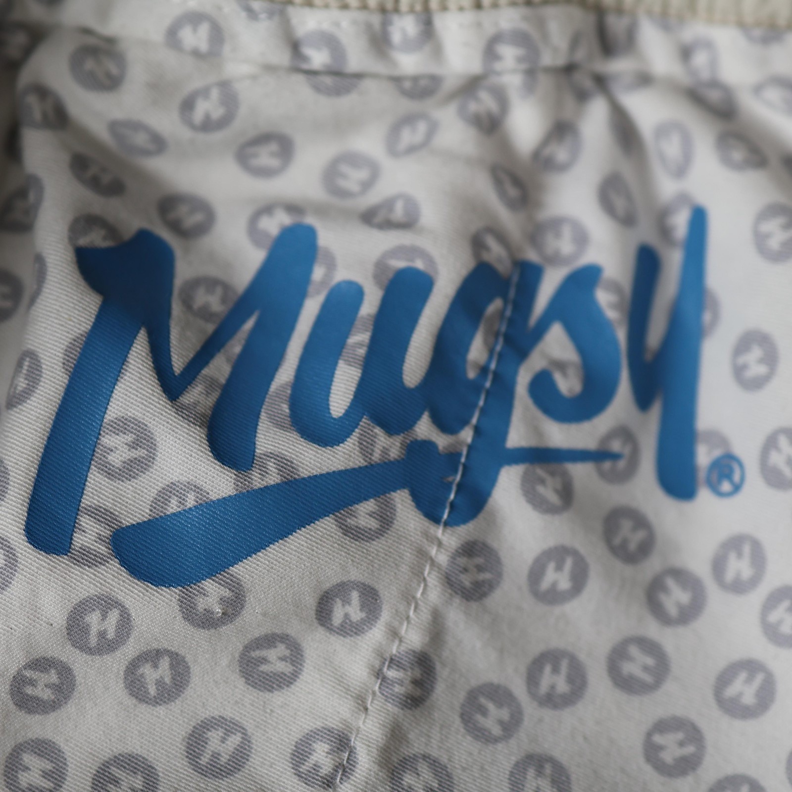 Mugsy Stones Pants Mens 30×27 Medium Beige Stretch Chino Preppy Casual Elastic