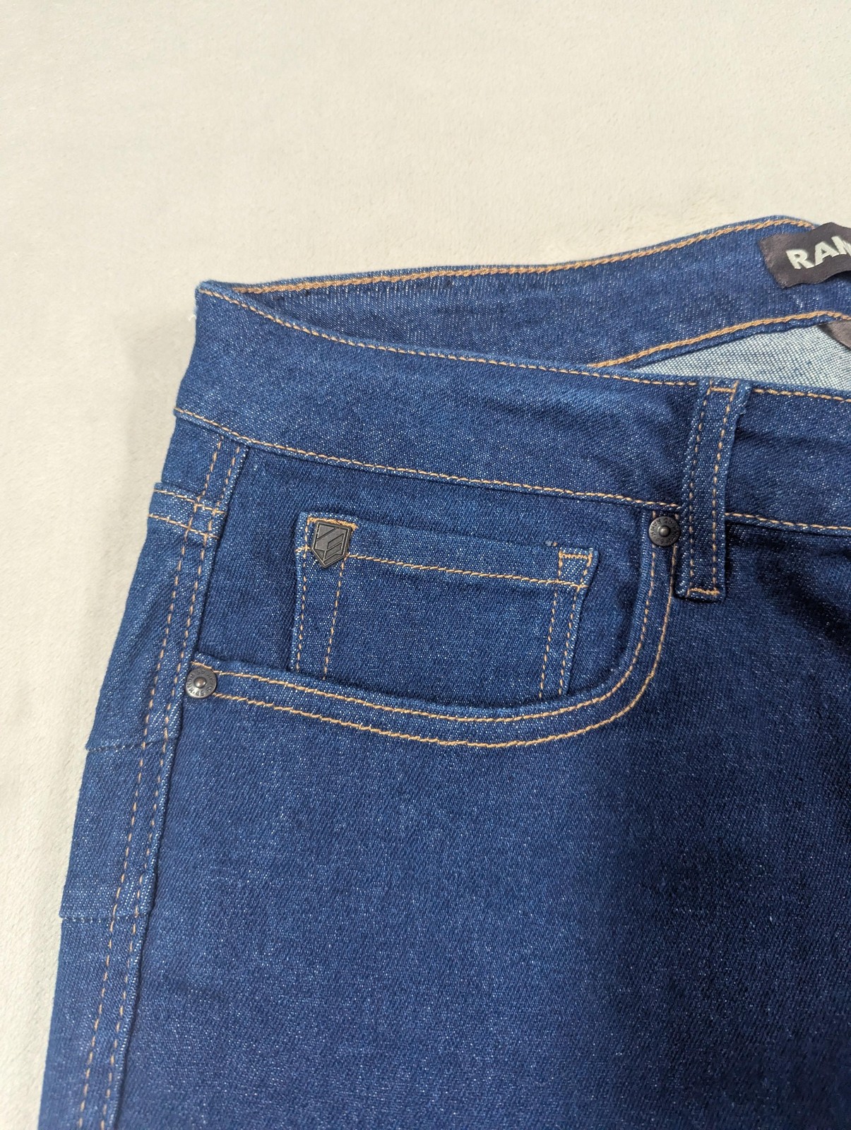 Rank 45 Mid Rise Flare Jeans Womens 34 Blue Med Wash Stretch Denim Casual