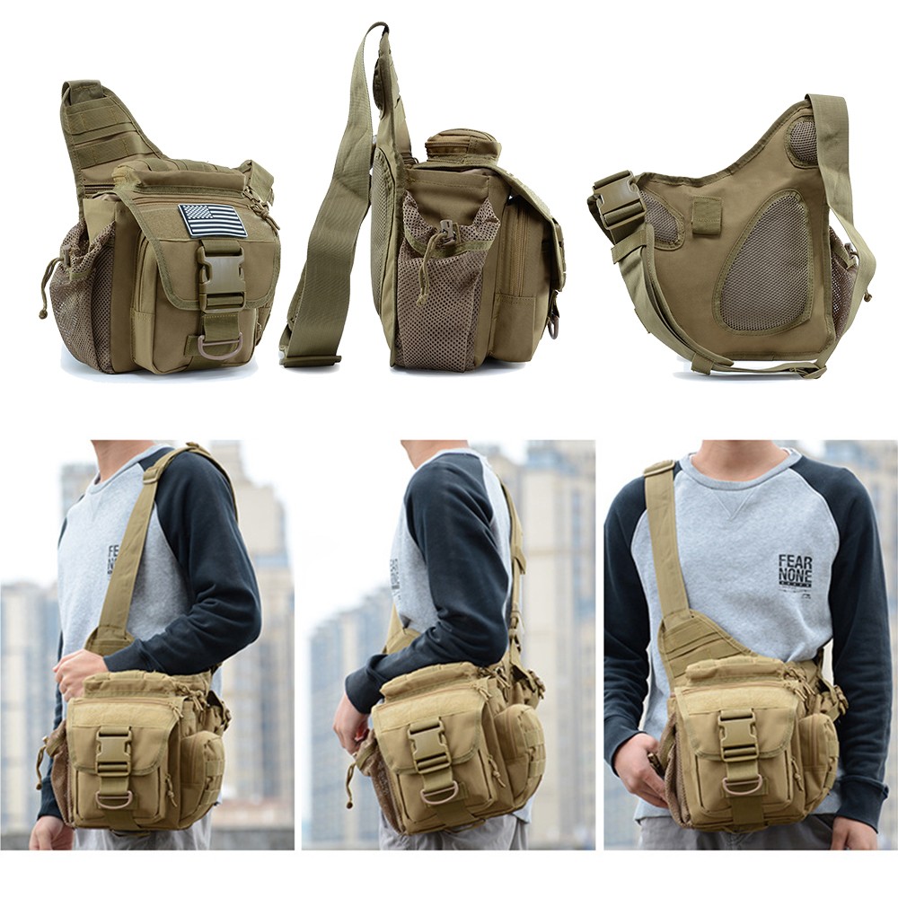 Tactical Messenger Bag Multi-functional Outdoor DSLR Camera Pack Shoulder Bag