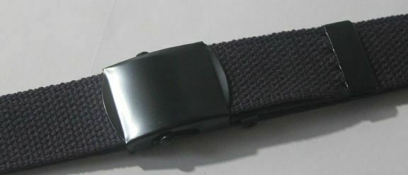 NEW ADJUSTABLE 56″ INCH ASSORTED CANVAS MILITARY WEB BELT BLACK BUCKLE MEN WOMEN
