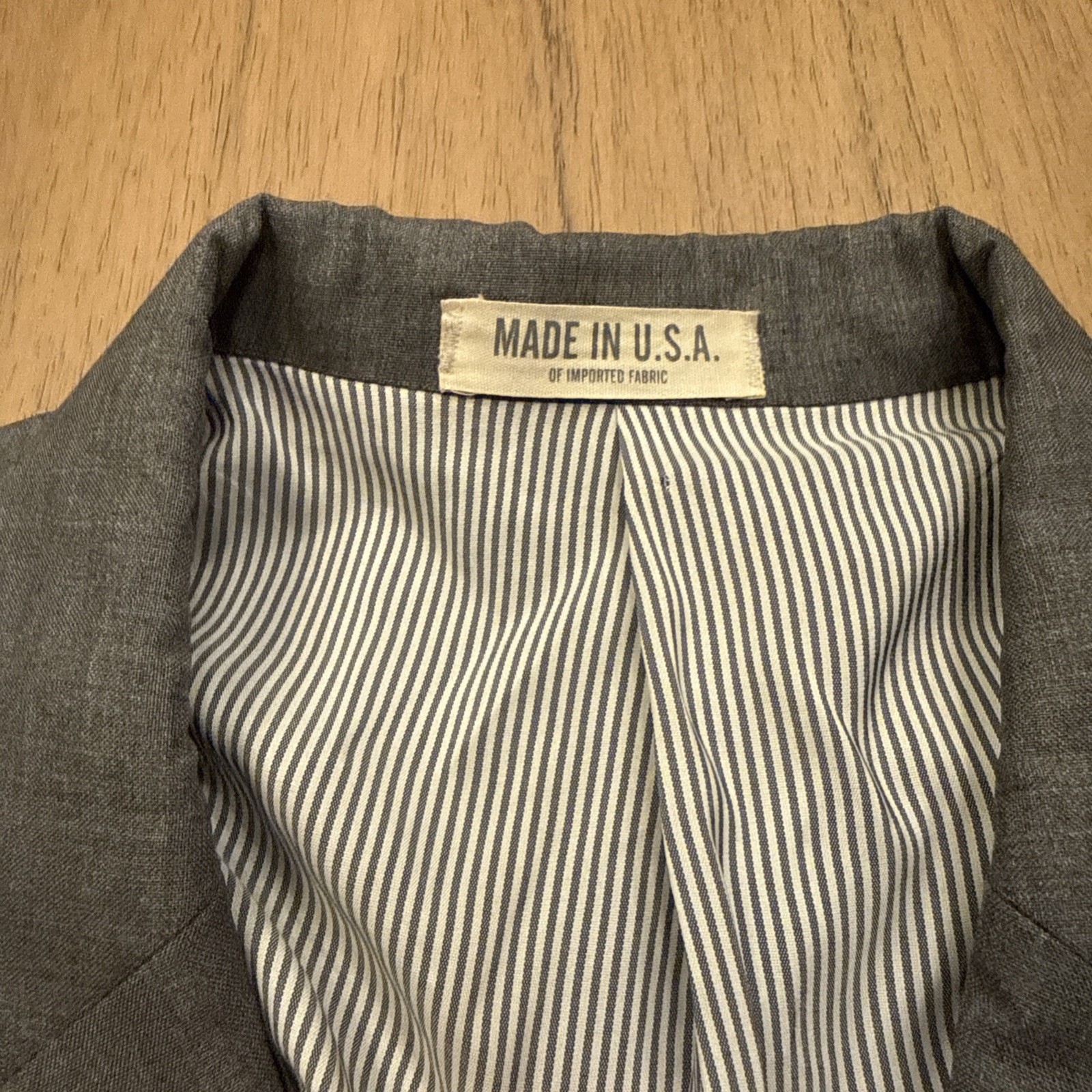 Todd Snyder Men’s Mayfair Fit 2-Button Blazer Gray Wool Made In USA Size 42R