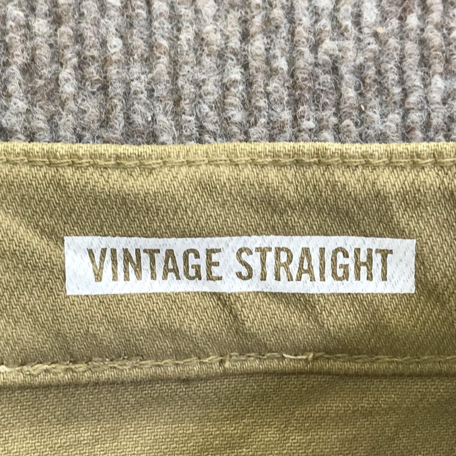 New Nautica Vintage Straight Jeans Mens 32×32 Beige Desert Khaki Denim Sample