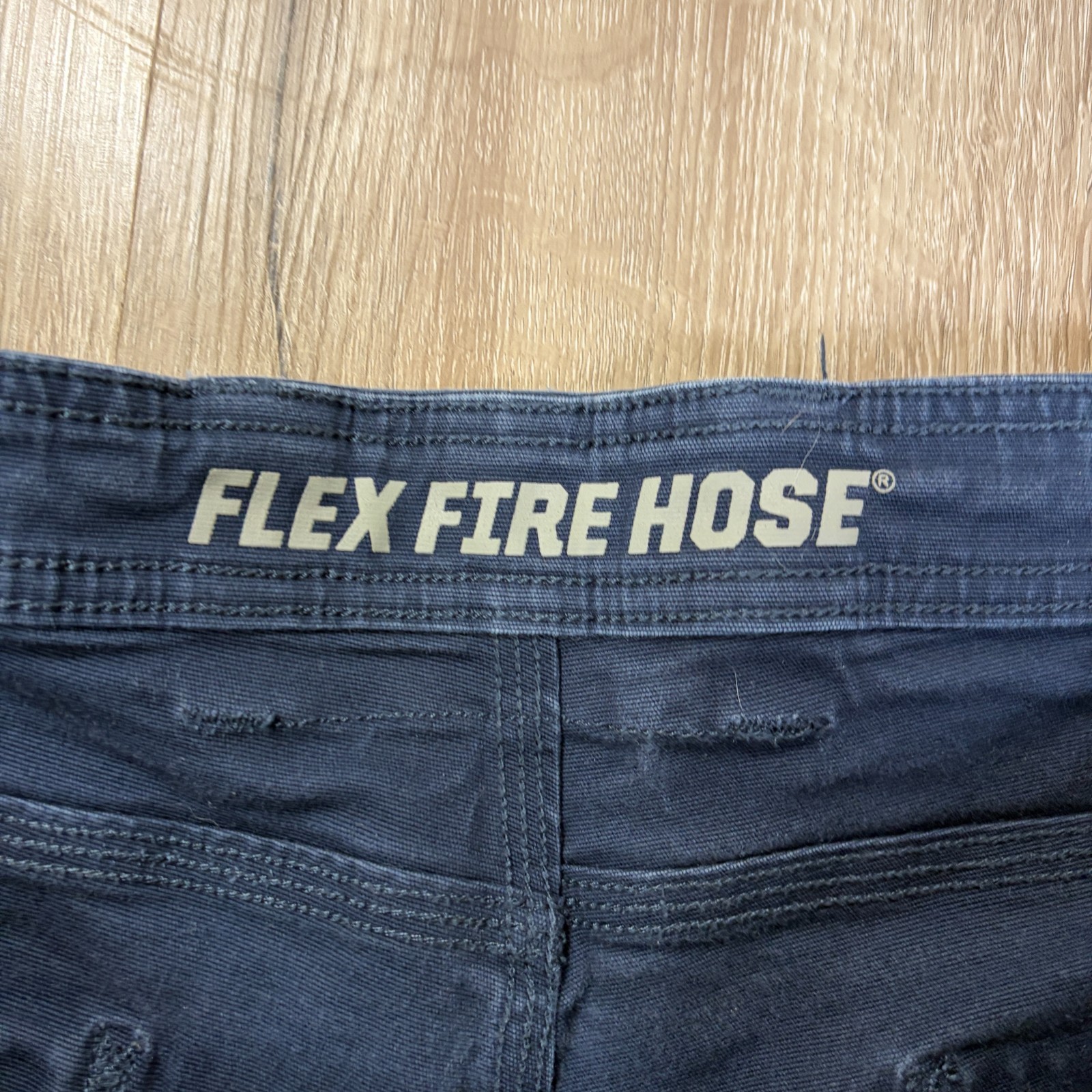 Duluth Fire Hose Standard Fit Ultimate Cargo Pants 42×30 Navy Blue Canvas