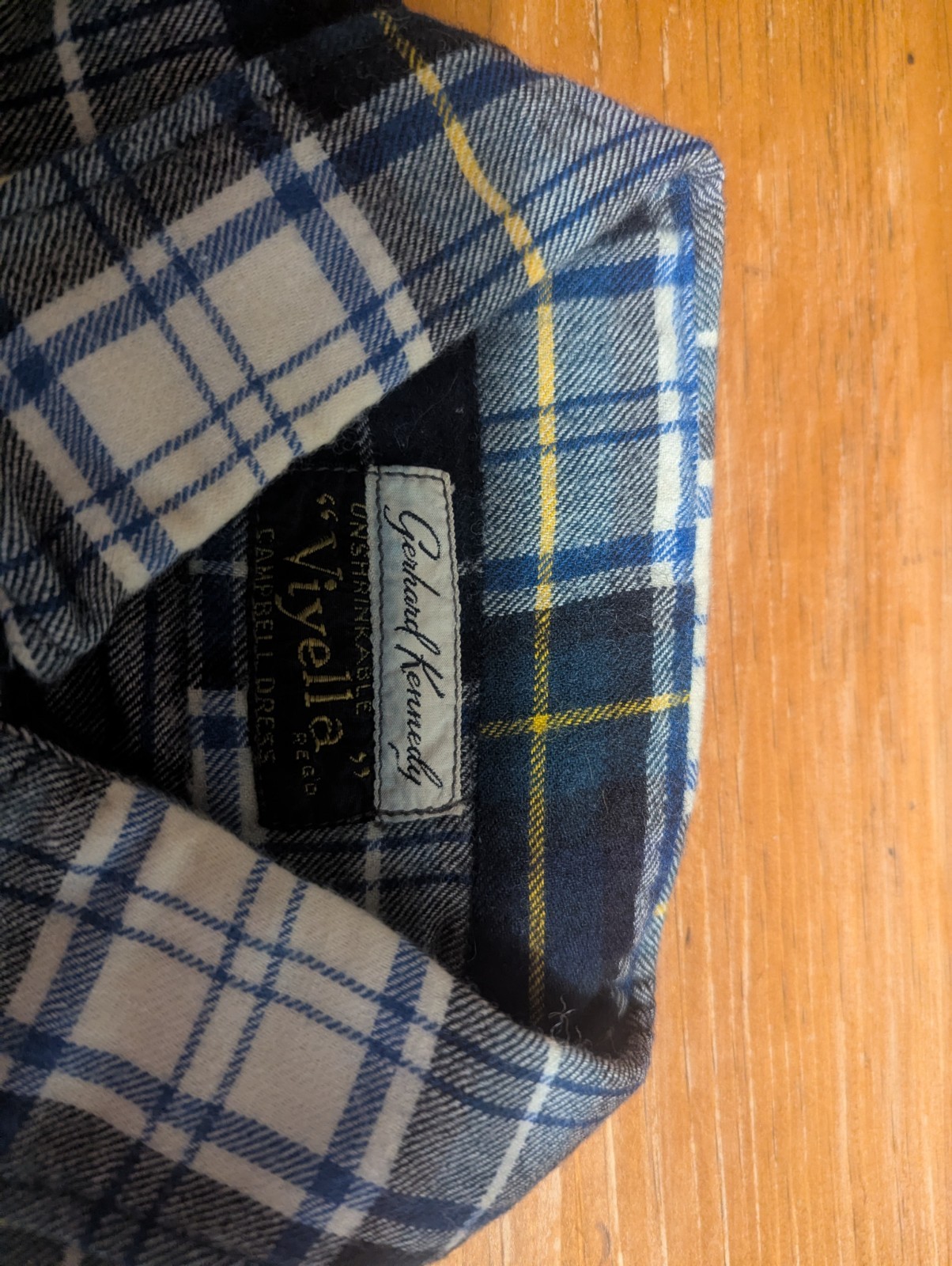 Vintage Gerhard Kennedy “Viyella” Flannel Shirt – Dress Campbell Tartan Plaid