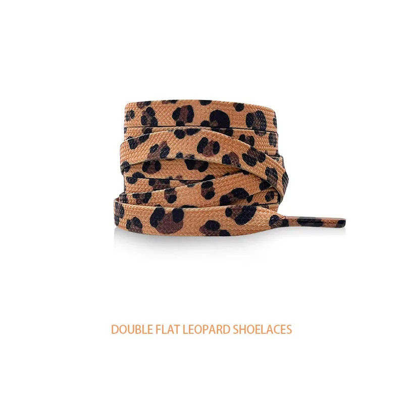 Classic Flat Shoelaces for Sneakers Print Animal Leopard Zebra Snake Shoe Laces
