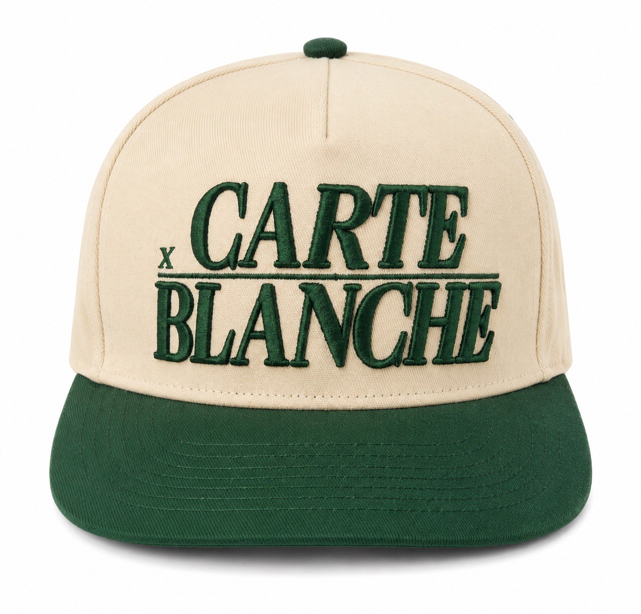 Carte Blanche Hat Snapback Beige Green PFD Streetwear Skate Skateboard Casual