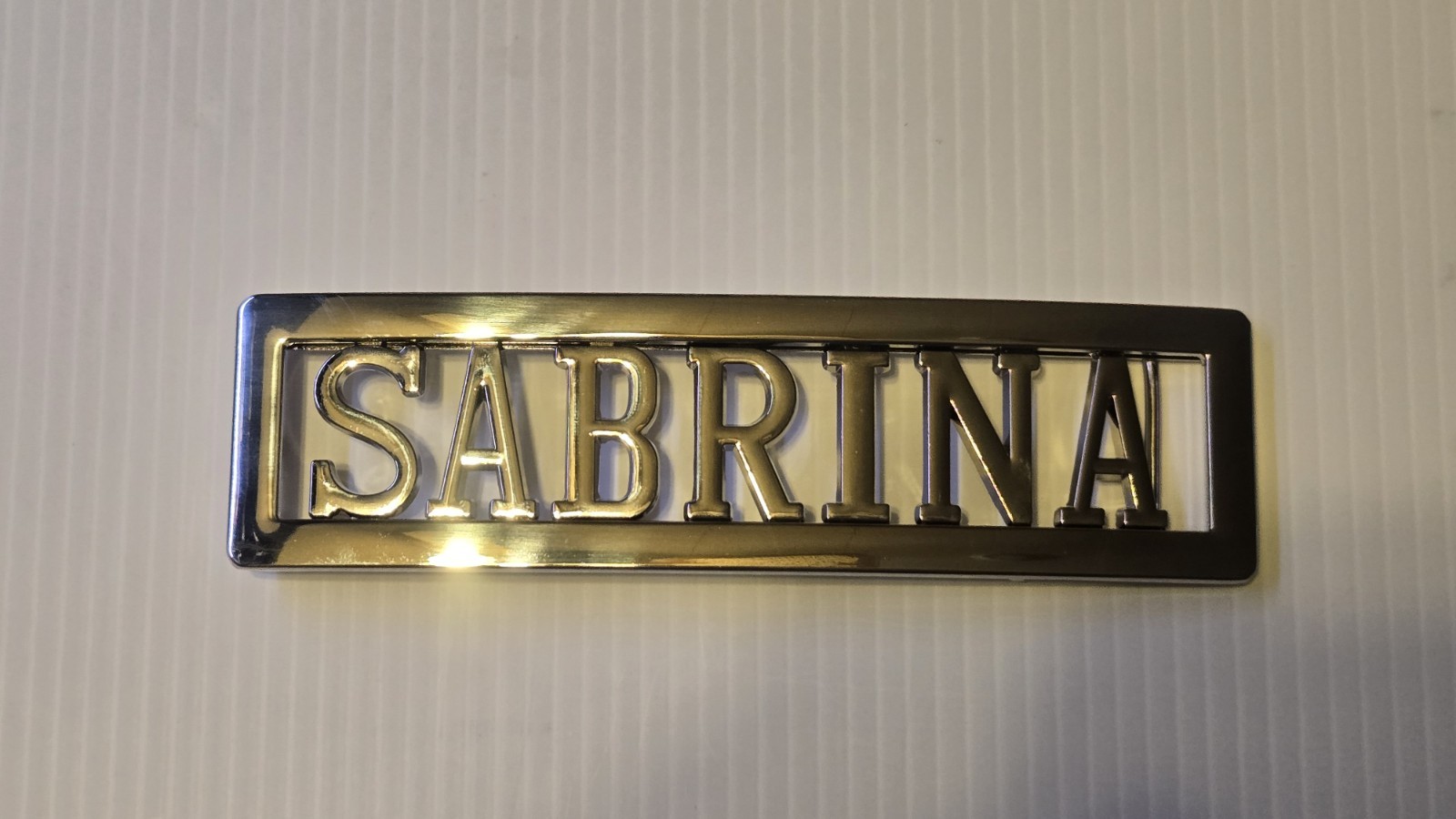 SABRINA Custom Personalized Name Belt Buckle -Put your name or word on Buckle
