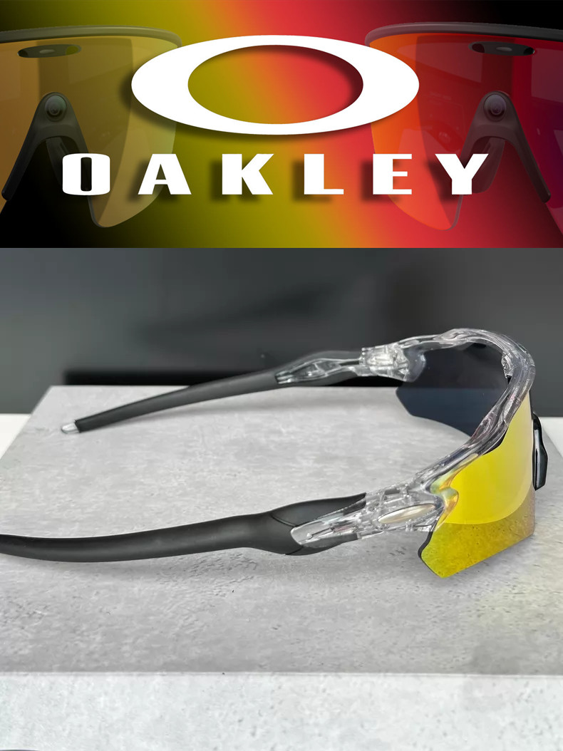 Oakley Radar Ev Path Sport Sunglasses OO9208 Clear Frame Ruby Lenses