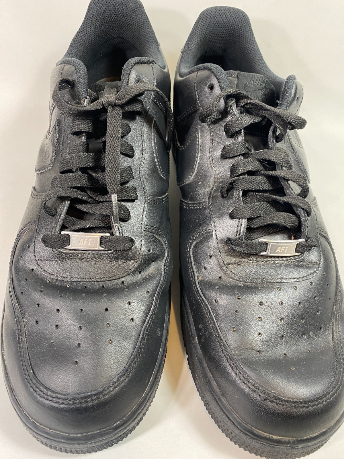 🔥 Nike Air Force 1 07 Low Triple Black Shoes Casual Mens Size 15 315122-111