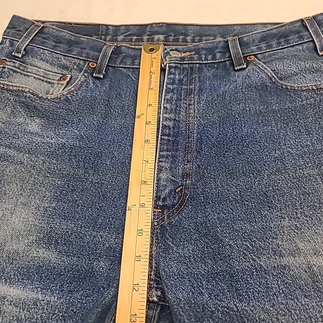 VTG Levi’s 505 Jeans Straight Blue Denim Mens 36×30 Faded Fits 34.5x 30 USA 90’s