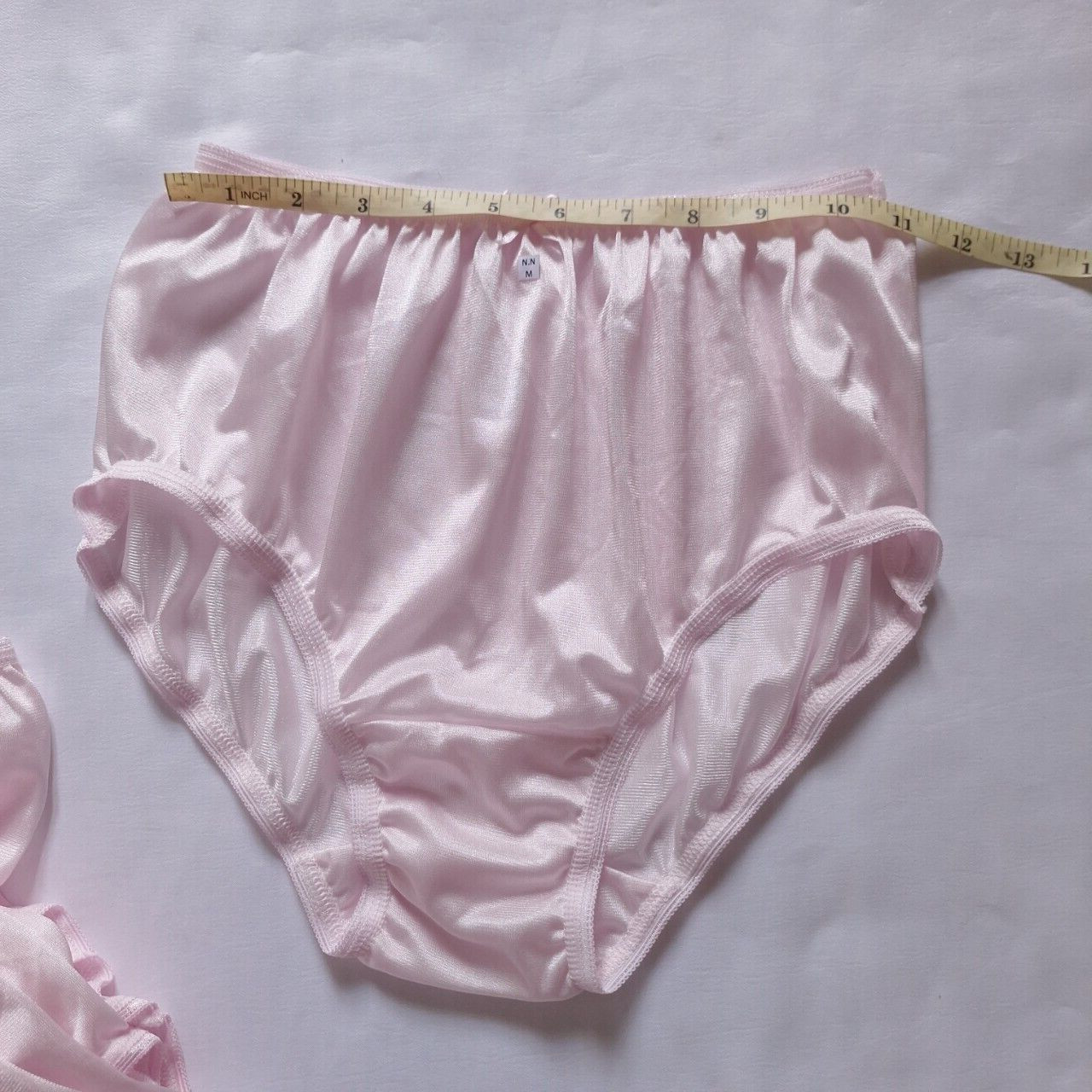 7 Underwear Nylon Silky Soft Silky Panty Light Granny Panties High Waist28″-34″M