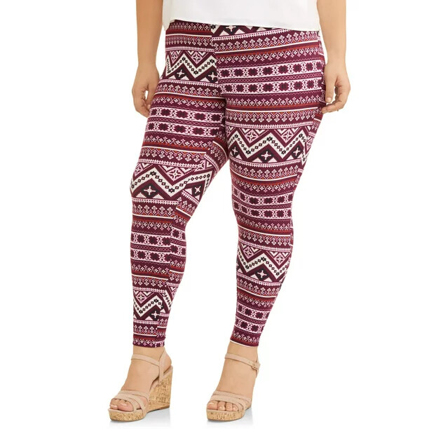 Terra & Sky Women’s Plus Elastic Waistband Full Length Legging Size 2X (20W-22W)