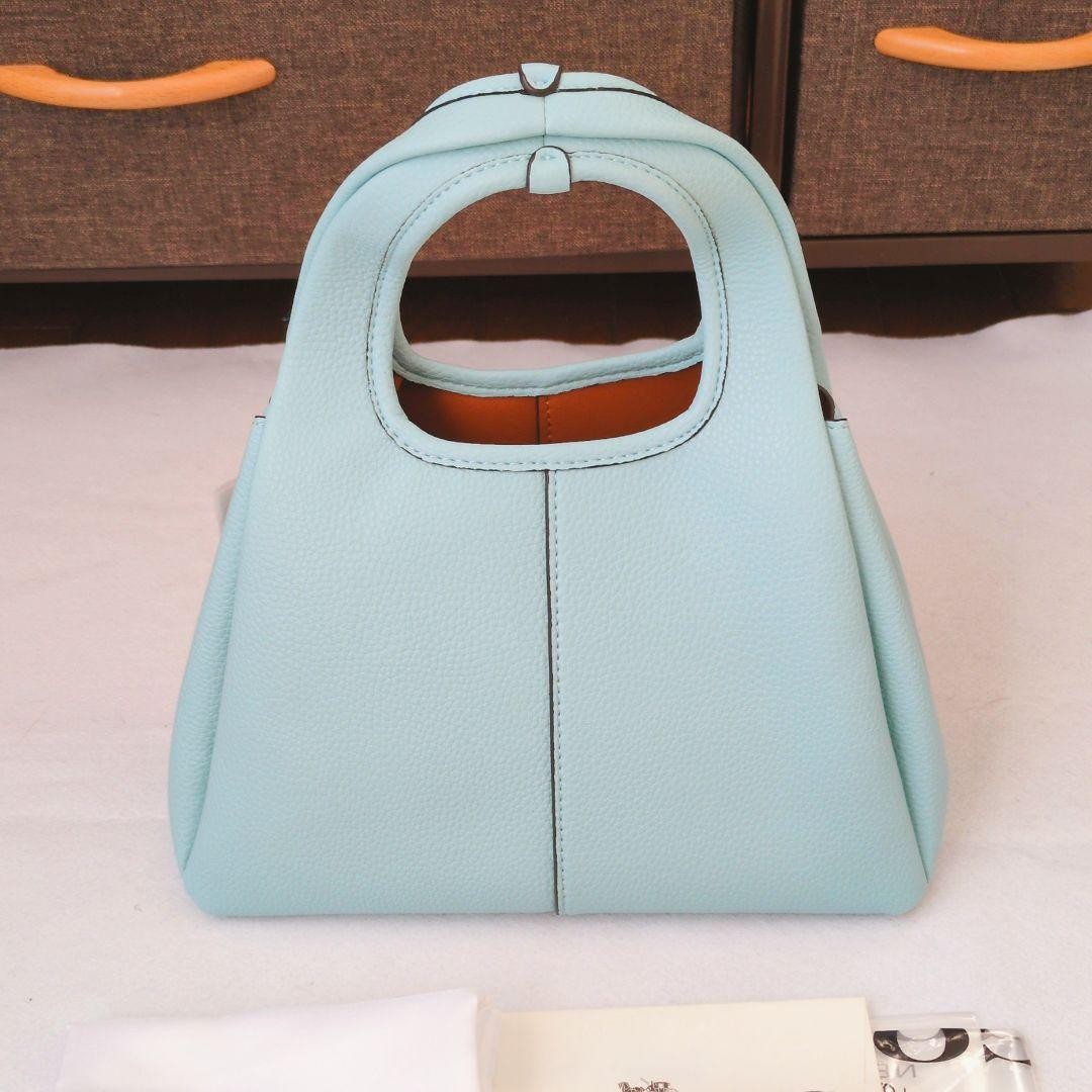 COACH CM545 Lana Polished pebble Leather 2way Shoulder Bag H17.5xW22.5xD13.5cm