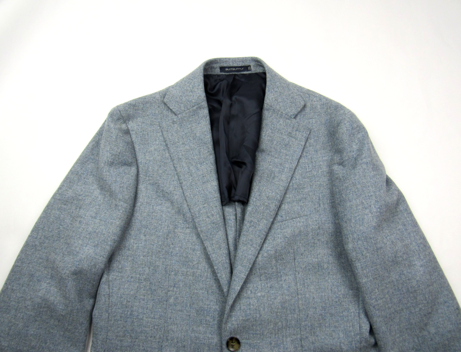 Suitsupply Havana Patch Light Blue Solbiati Half Lined Men’s Sport Coat 38L Slim