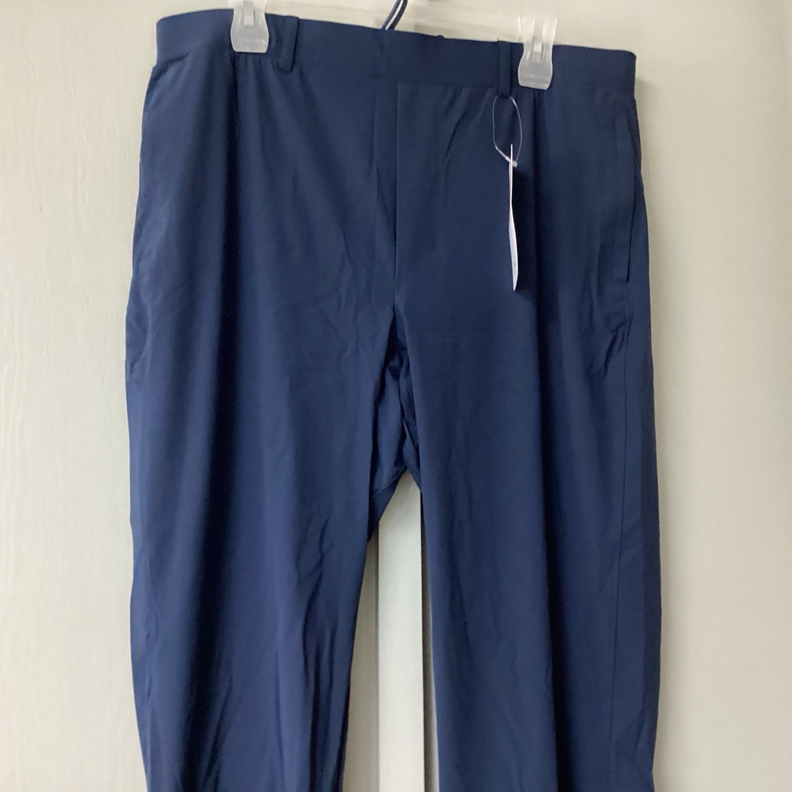 &Collar Performance Menswear Athletic Blue Navy Slim Fit Pants Size 36 X 32 NWT