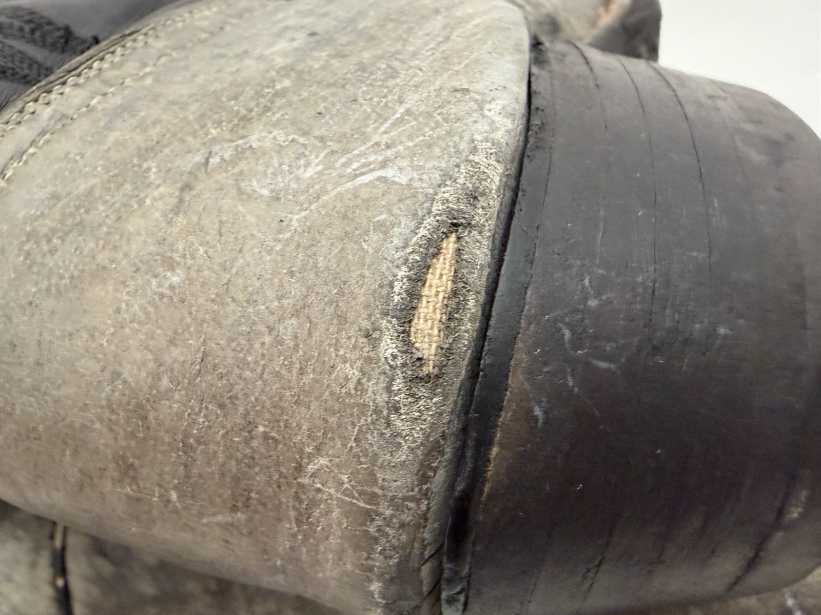 J Chisholm Cowboy Boots .. Vintage Barn Boots .. Gray & Black .. Men’s 10 1/2 D