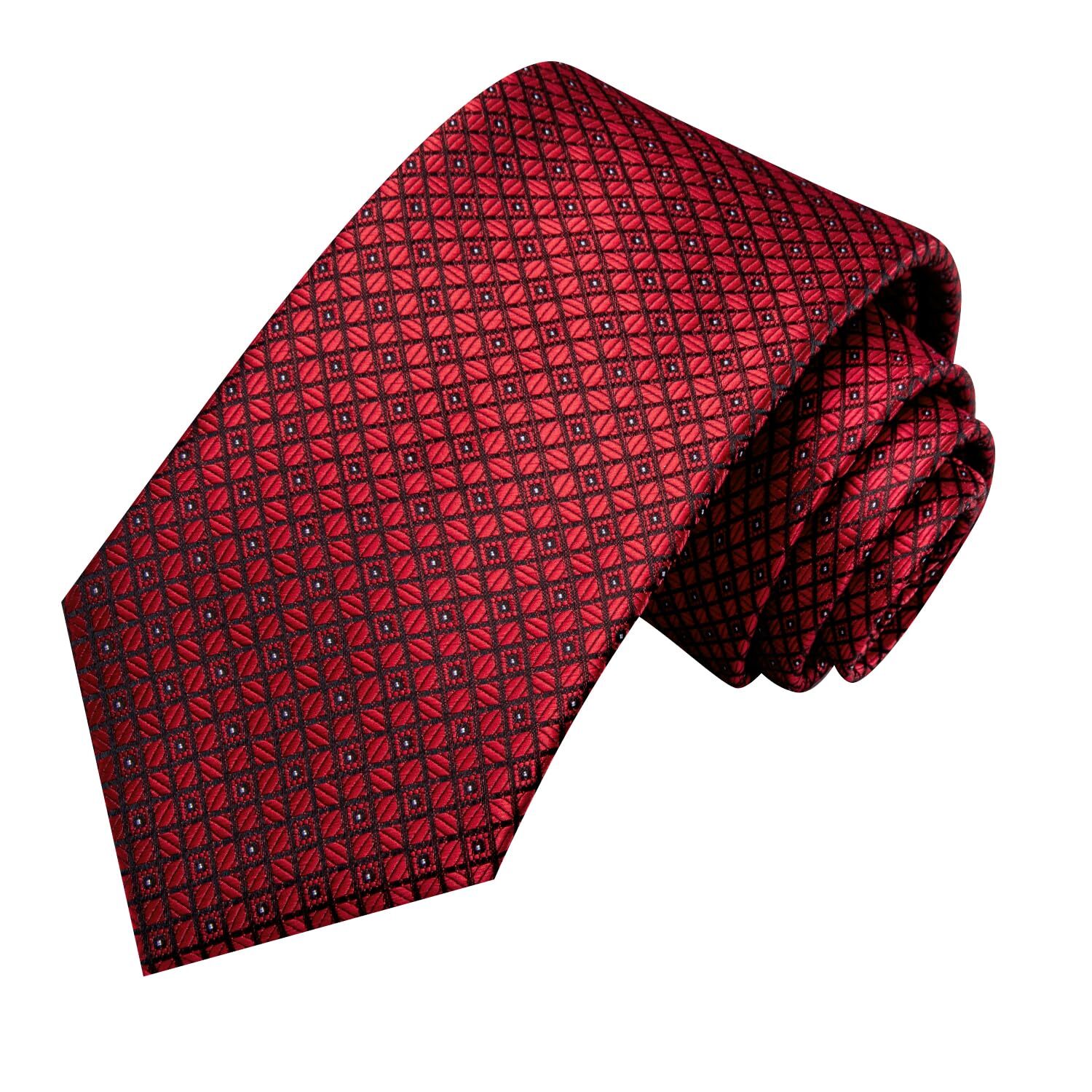 Men 63inches Tie Set Extra Long Necktie Paisley Tie Pocket Suqare Cufflinks B…