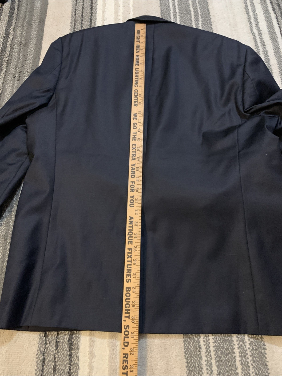 Lauren Ralph Lauren Wool Blazer Jacket Navy Blue Gold Toned Buttons Men’s 46R