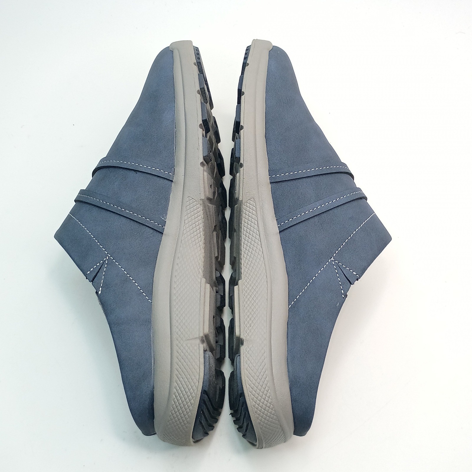 J Sport Gina Mules Women Size 8 Navy Blue Cushioned Memory Foam S5GNA73