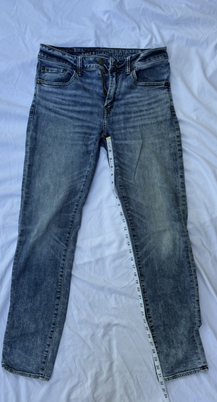 American Eagle Cozy Airflex Athletic Jeans Men’s 31×34 Blue Denim