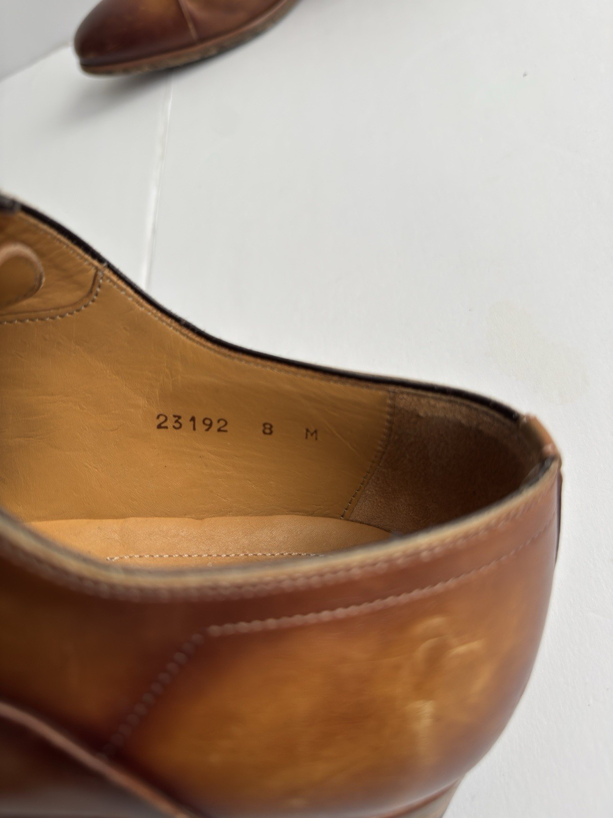 Magnanni Segovia Curri Brown Cap Toe Lace Up Oxford Shoes Sz 8M US 23192 Burnish
